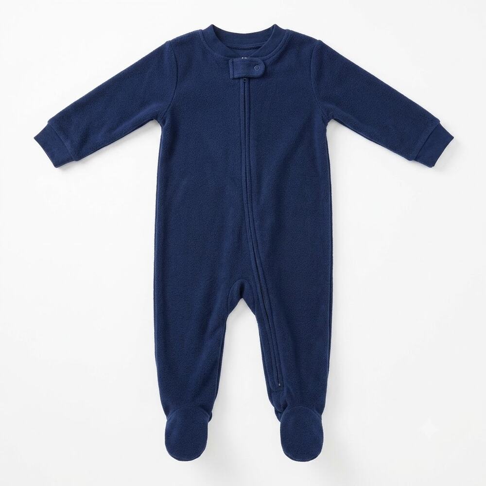 Rugged Bear Polartec Full Zip Coverall Blue Baby Size 6-9M Months